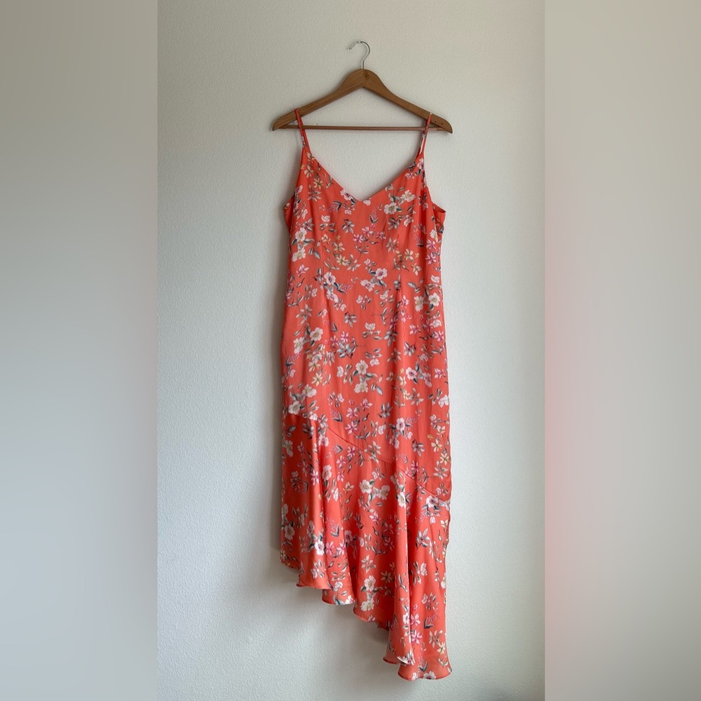 Midi Asymmetrical Slip Dress